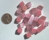 25 8mm Pink Fiber Optic Cubes